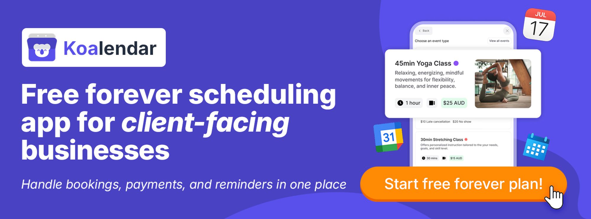 Koalendar Professional appointment booking system